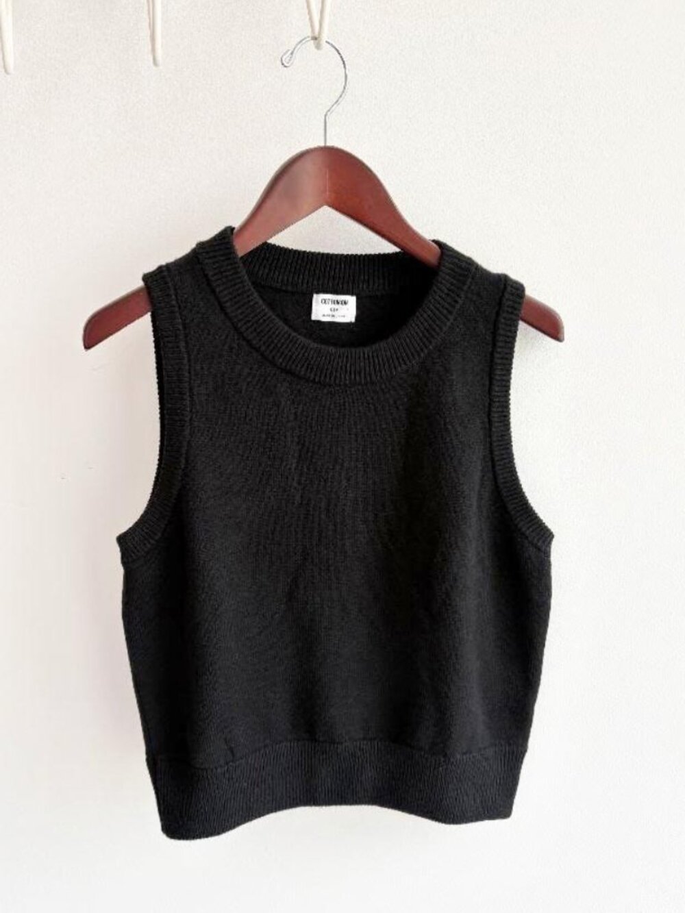 Cotton On Everfine Black Crew Neck Vest
